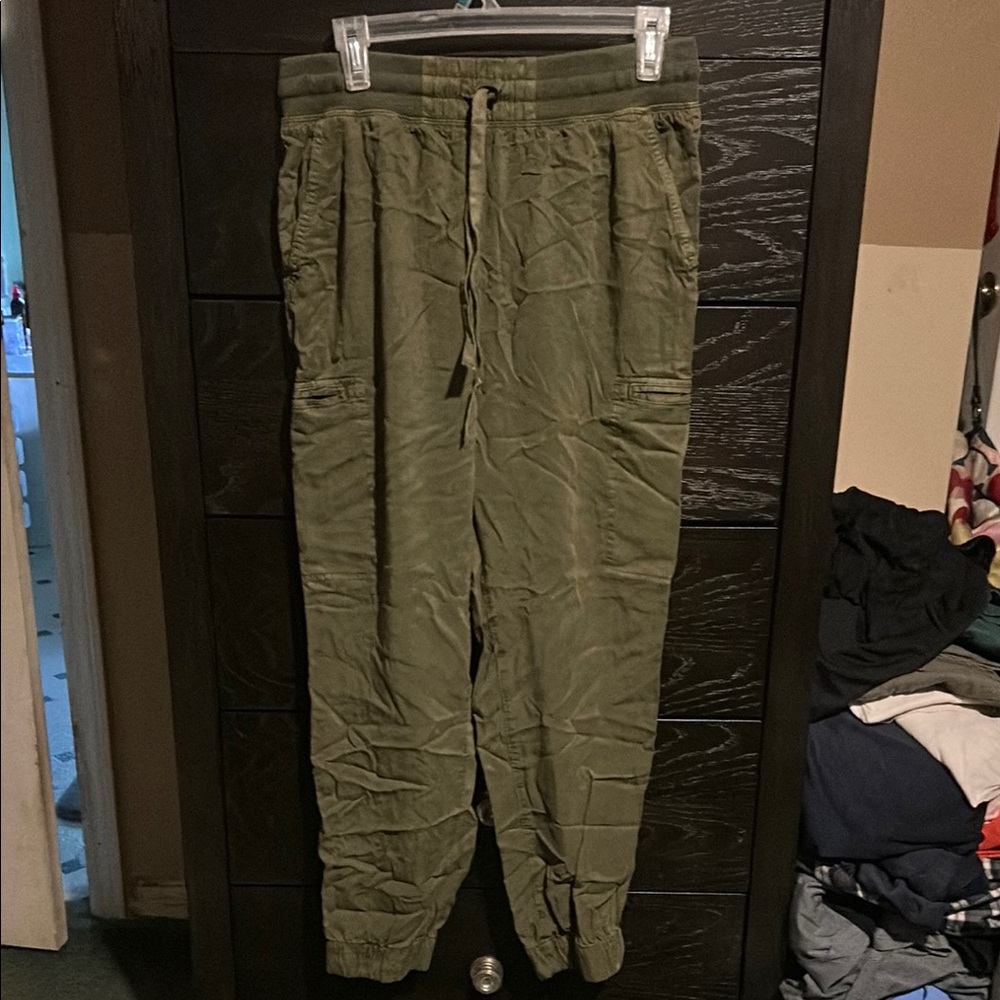 Aerie Green Cargo Pants with Durable Design